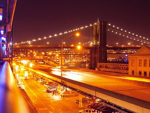Seaport at Night — photography
